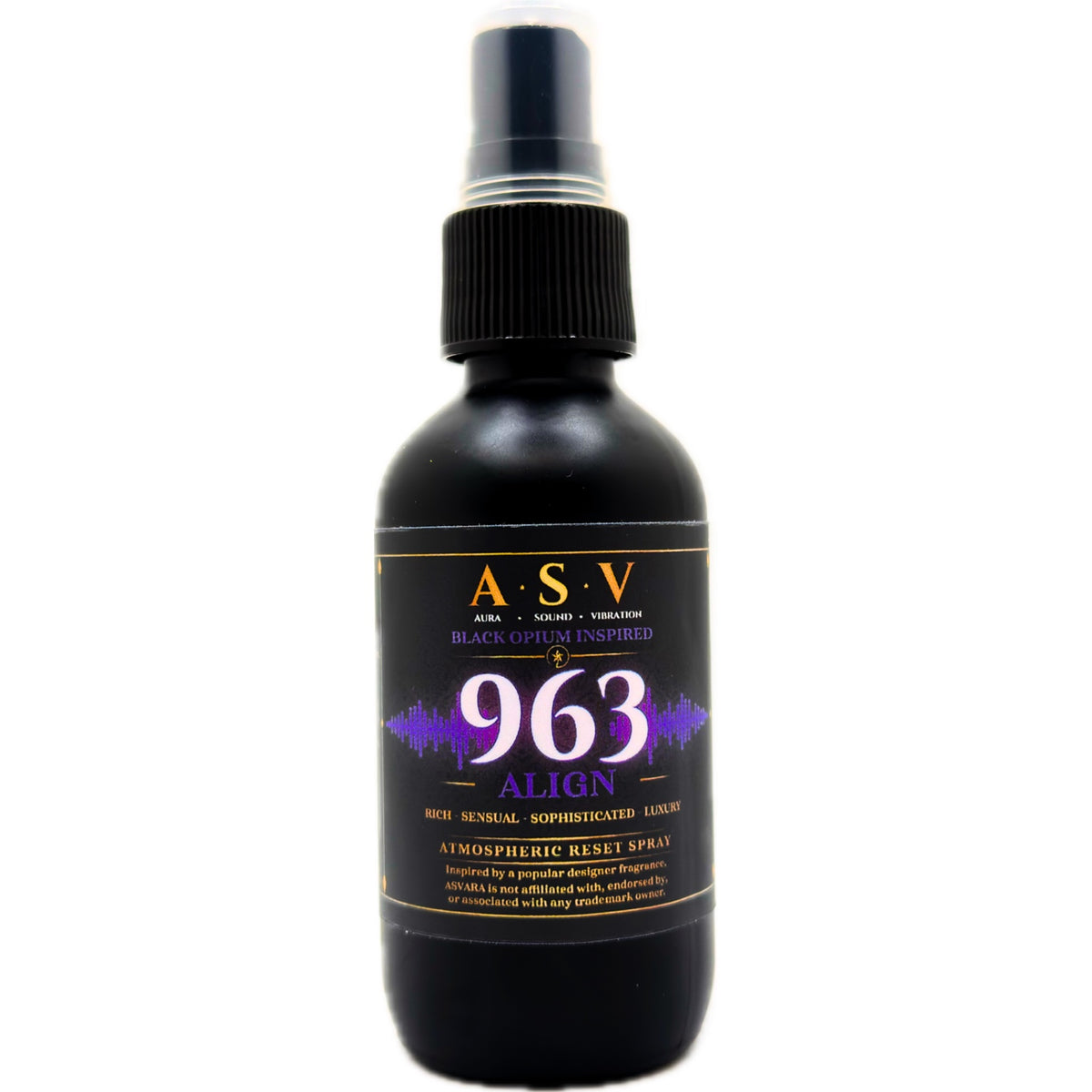 ASVARA Black Opium Inspired 963 Hz ALIGN atmospheric reset spray